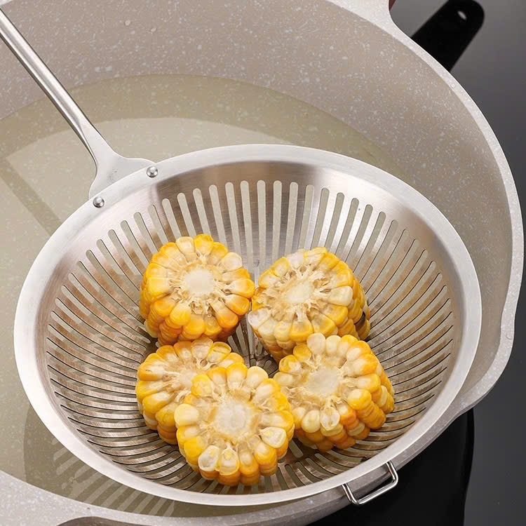 Vớt Lẩu KINSGEM by Chockmen Inox Cao Cấp Muôi Thủng Trụng Vớt Rây Lọc Trần Đồ Nhà Bếp