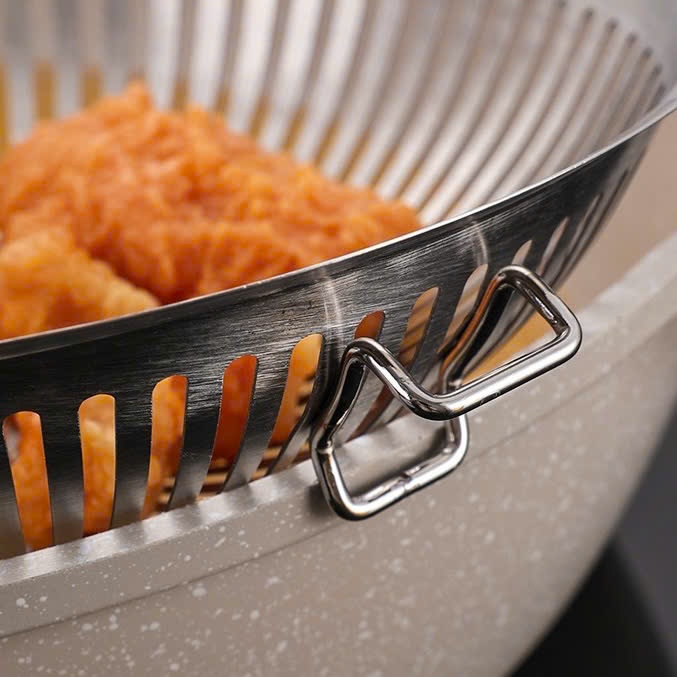 Vớt Lẩu KINSGEM by Chockmen Inox Cao Cấp Muôi Thủng Trụng Vớt Rây Lọc Trần Đồ Nhà Bếp