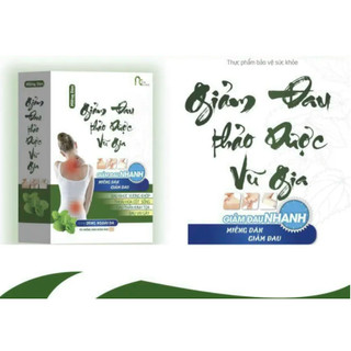 (gói 2 miếng )Miếng Dán Giảm Đau Thảo Dược Vũ Gia Giảm Nhức Mỏi Vai Gáy Lưng Khớp Giữ Ấm  Hộp 12 Gói (24 Miếng)