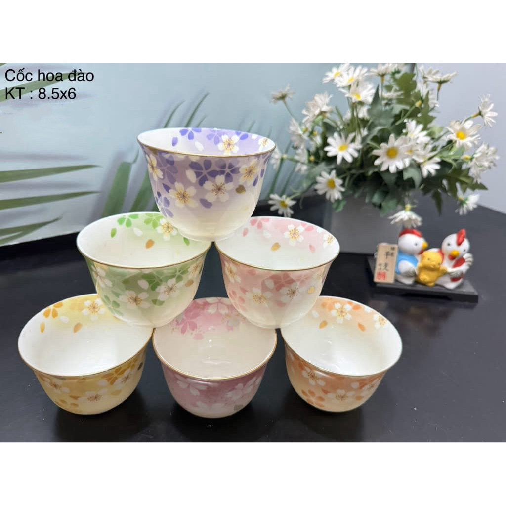 (Ảnh thật) Gốm Nhật 2hand/Gốm Nhật kiểu dáng/ Set chén trà Nhật màu sắc nhã nhặn