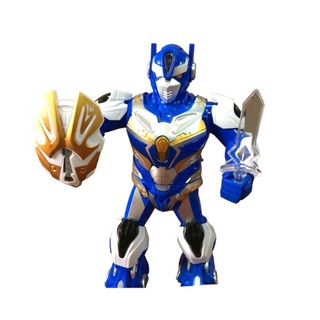 Đồ chơi robot chạy pin xoay 360 độ có nhạc và đèn phát sáng