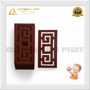 Viền Trang Trí Bàn Thờ Hoa Văn Bằng Gỗ MDF Thái Lan / Alu Gương Vàng, Kích Thước 20x10cm - 15x7,5cm