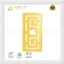 Viền Trang Trí Bàn Thờ Hoa Văn Bằng Gỗ MDF Thái Lan / Alu Gương Vàng, Kích Thước 20x10cm - 15x7,5cm