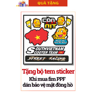 Miếng dán film 7 màu cao cấp TỔNG HỢP NHIỀU DÒNG XE, lên màu trang trí, bảo vệ bề mặt đồng hồ