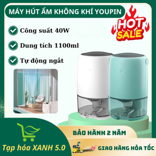 Máy Hút Ẩm Không Khí Youpin Dehumidifiers Công Suất 40W, Thiết Kế Đẹp, Có Led 7 Màu