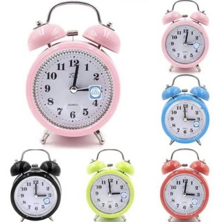 (Mẫu Mới) Đồng Hồ Báo Thức Để Bàn, Khung Bằng Sắt Chuông Kêu To!