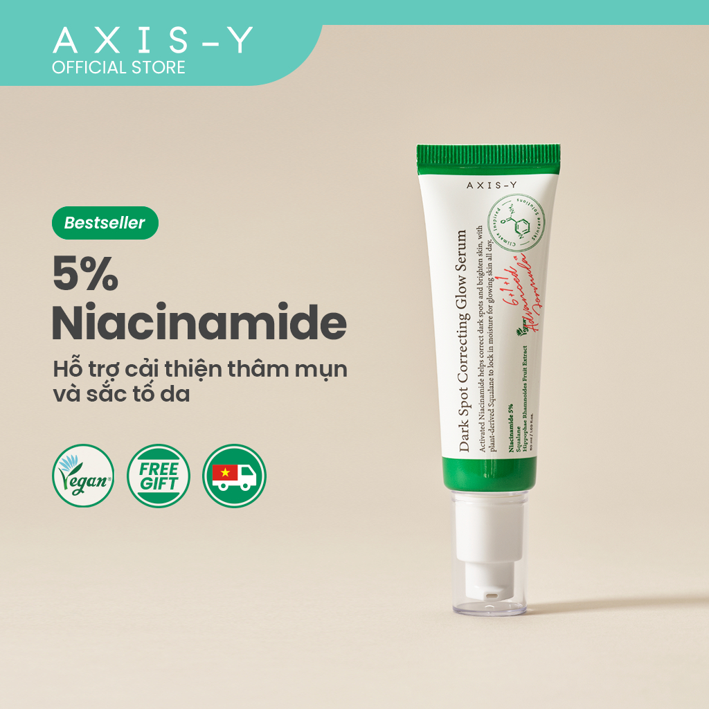 Tinh Chất AXIS-Y Dark Spot Correcting Glow 5% Niacinamide Serum 50ml