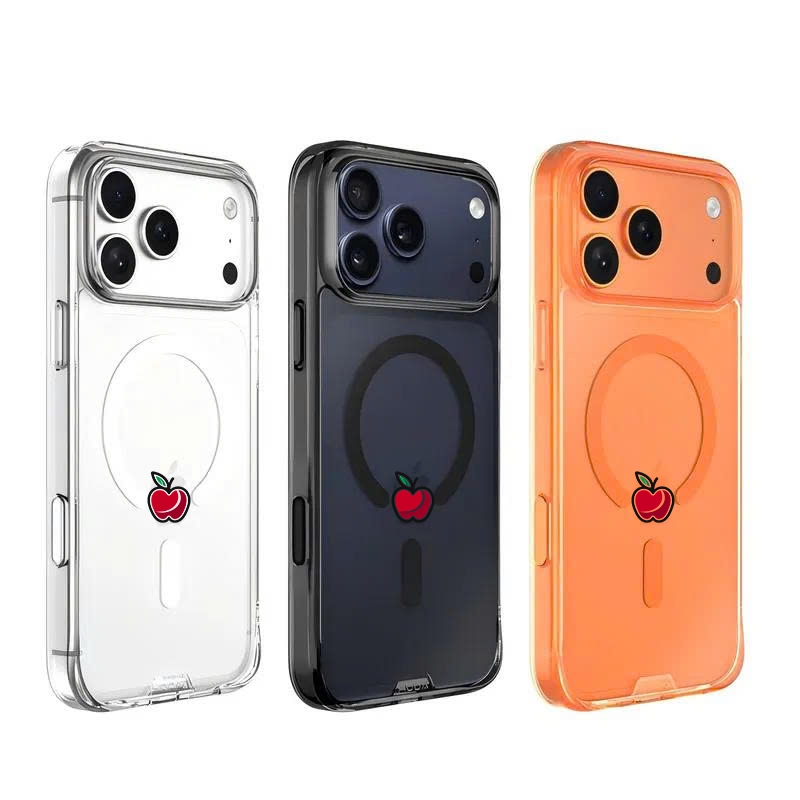 [ Chống Sốc ] Ốp Hoda Crystal Pro Có Nút Control Viền TPU Dẻo Tích Hợp Sạc Không Dây Chính Hãng cho iP 17/16/15 Series