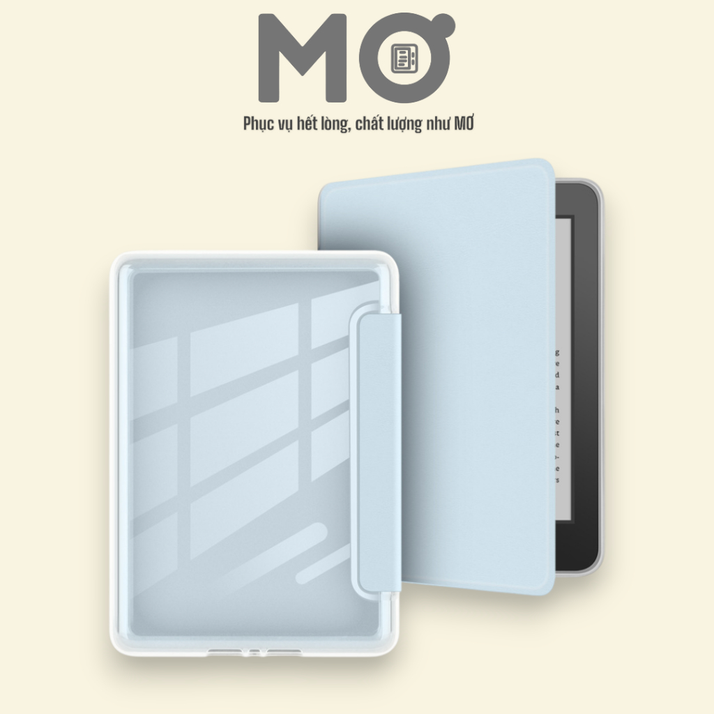 Bao da ốp lưng trong suốt màu Pastel dành cho Máy đọc sách Kindle Paperwhite 3-4-5-6 | Basic 2022/2024 | BigBuy360 - bigbuy360.vn