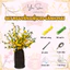 Set Nguyên Liệu Làm Hoa Kẽm Nhung Quýt, Mai, Đào, Lúa Trang Trí Decor DIY YENSTORE