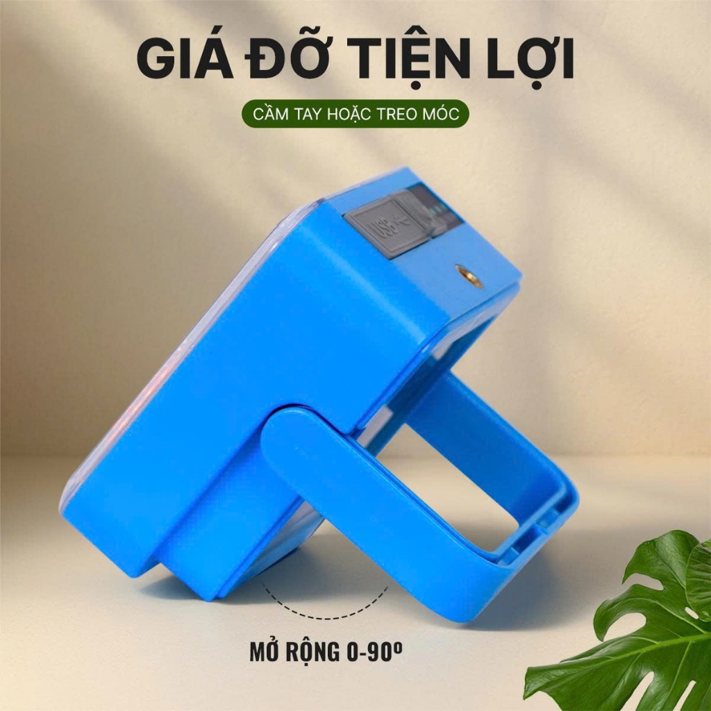Đèn tích điện năng lượng cầm tay D05, đèn led 4 chế độ sáng, đèn tích điện nhỏ gọn, chống nước