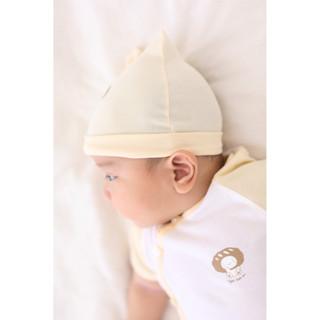 M&B (0-3M) Set 2 nón sơ sinh cotton cao cấp mềm mịn không bị ngấn trán, bảo về đầu bé thoáng mát