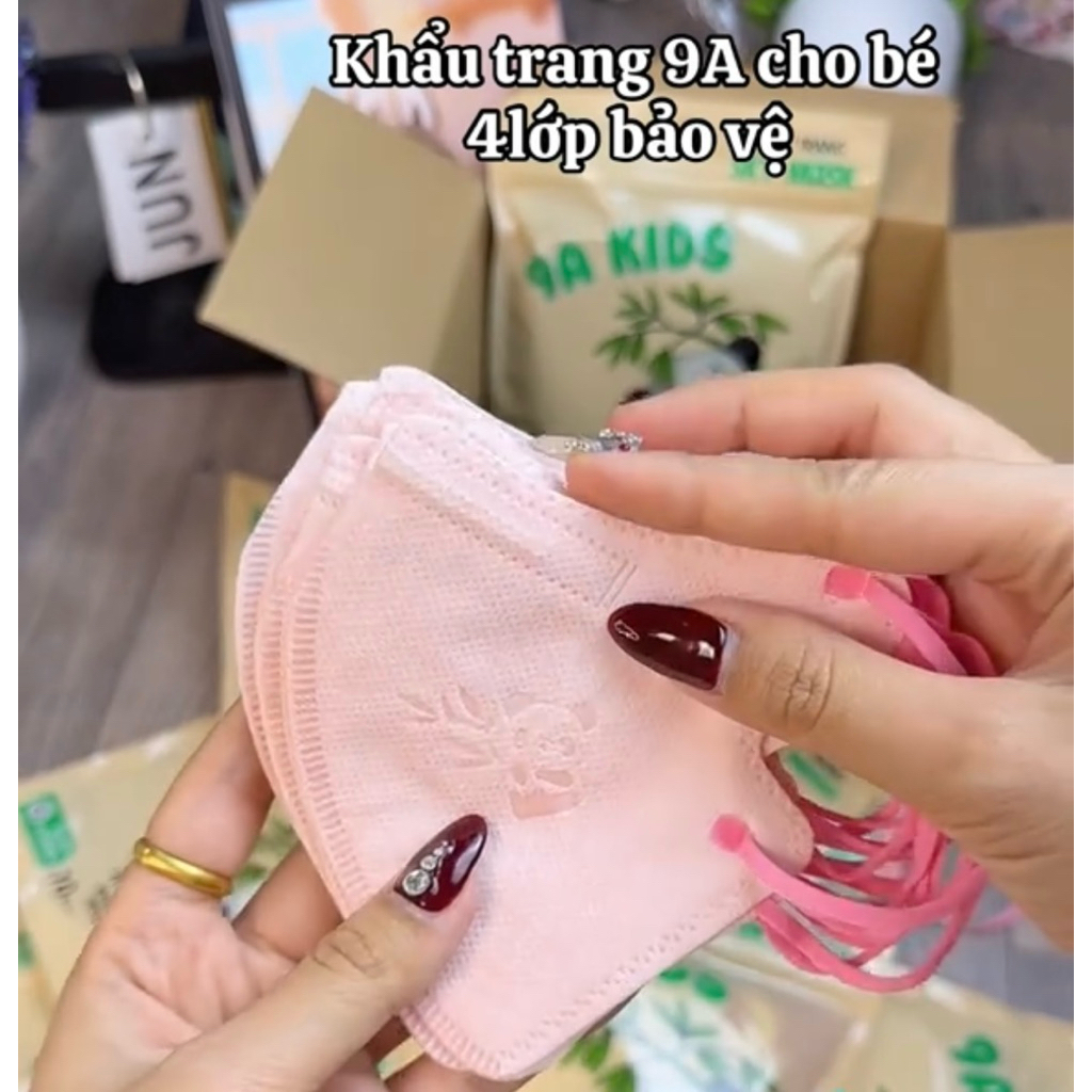 [ Mua 100 chiếc Tặng  10 Chiếc ]  Khẩu Trang 9A Trẻ Em Em Taki 4 Lớp Dày Dặn Che Nắng ,Chống Bụi Mịn,Nhiều Màu Đáng Yêu