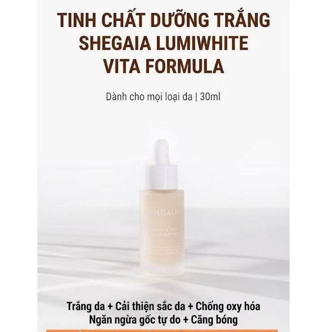 Tinh chất dưỡng sáng da Shegaia Lumiwhite Vita Formula Ampoule