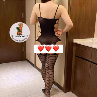 BỘ ĐỒ LƯỚI KHOÉT EO TÁO BẠO BIG SIZE