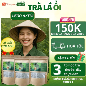 4 bịch 160 gói trà mix 5 vị lá ổi,lá sen,giảo cổ lam,cỏ ngọt, lá nếp Nước Trà Tea trà