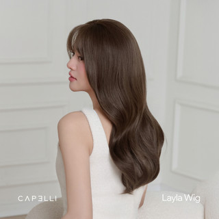 Tóc Giả Nguyên Đầu Siêu Da Lưới Lace CAPELLI Xoăn Lơi Mái Thưa 45cm Layla Premium Wig