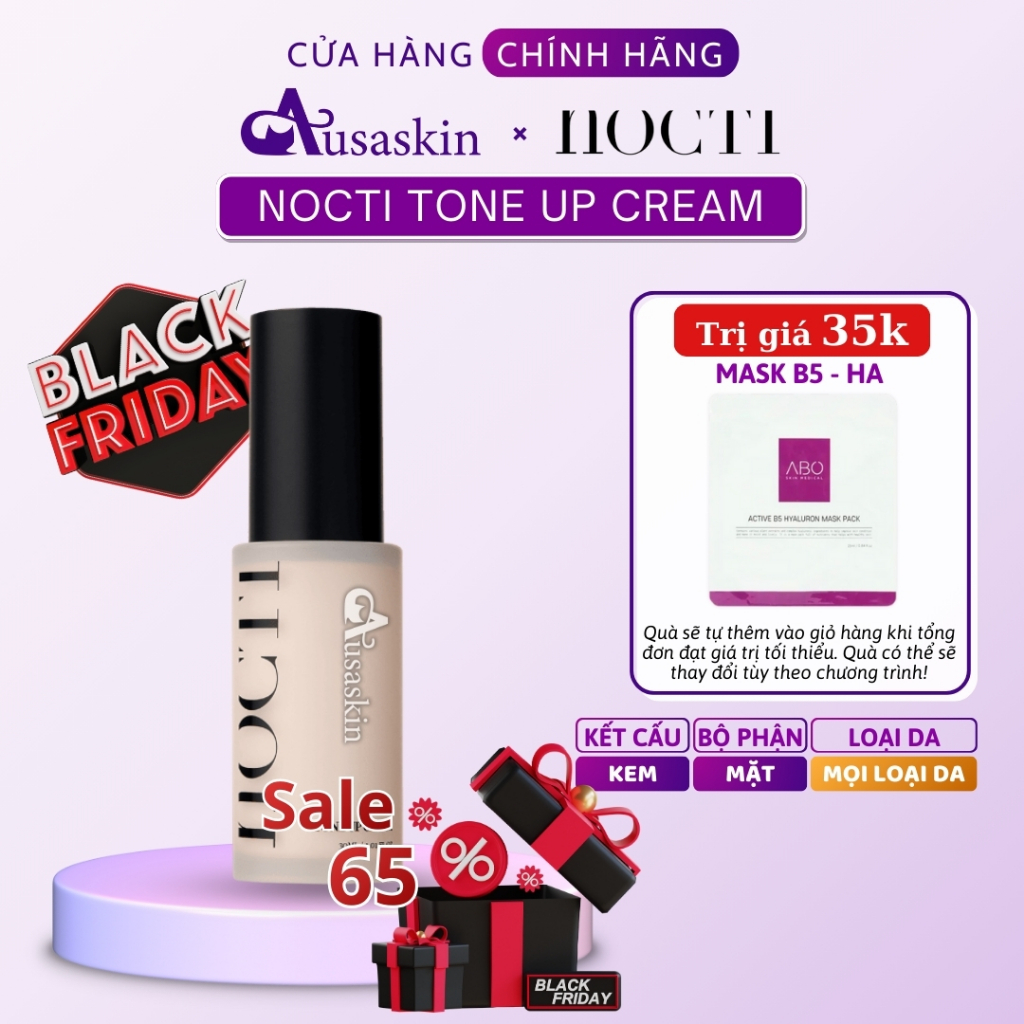 ☆Nocti Tone Up Cream☆ Kem Dưỡng Kiêm Kem Nền Nâng Tone Da NOCTI Tone Up Cream 30ml
