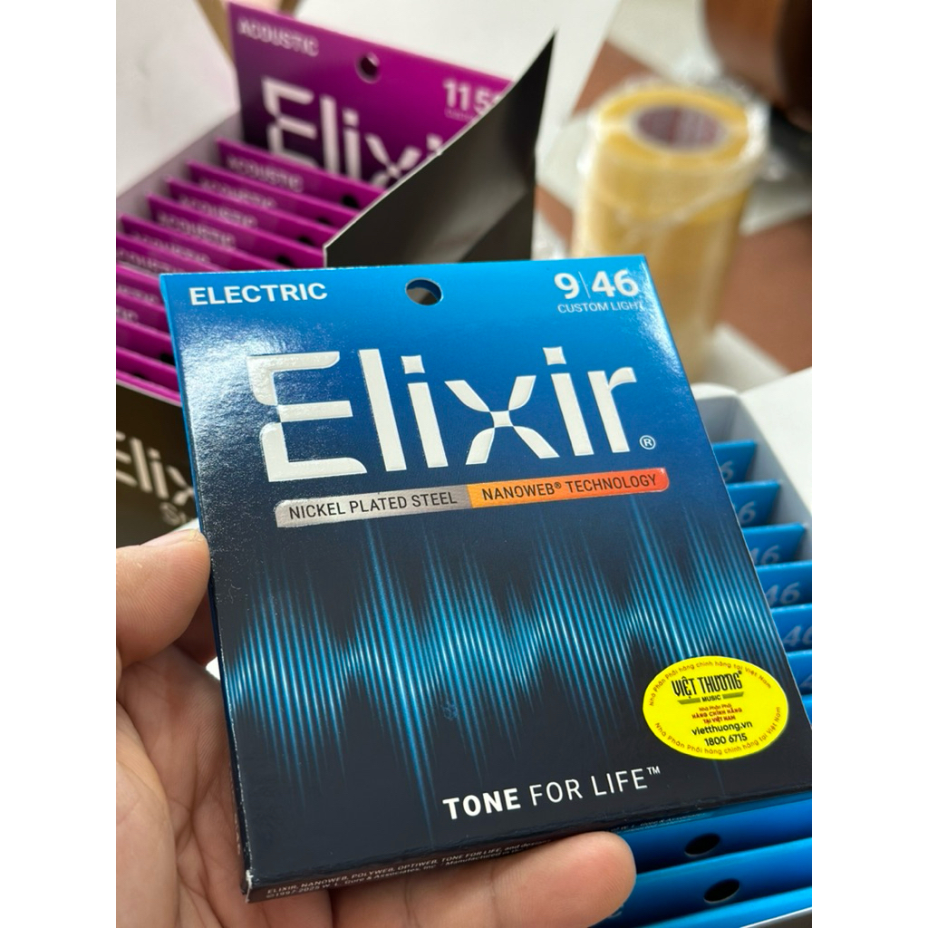 [Chính Hãng] Dây đàn Guitar điện Elixir Nanoweb Made in USA