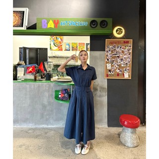 Đầm OLV kiểu sơ mi chiết eo Stevie nhiều màu phù hợp mọi dịp
