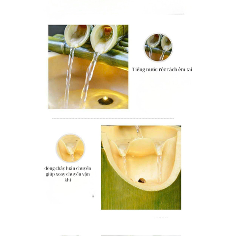 THÁC NƯỚC PHONG THỦY MỘC THỦY TRÚC – VƯỢNG KHÍ SINH TÀI, THANH TỊNH AN GIA