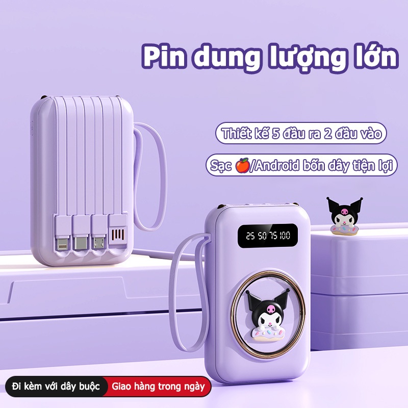 20000mah mini sạc nhanh sạc pin dung lượng lớn sạc pin nhiều điện thoại Tiện lợi và nhỏ gọn