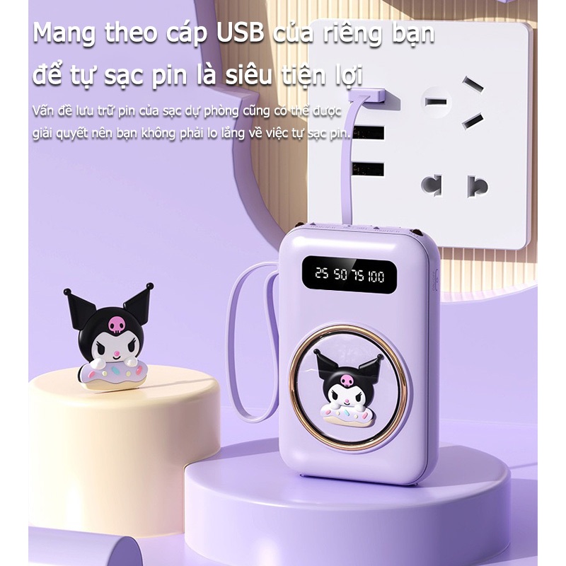 20000mah mini sạc nhanh sạc pin dung lượng lớn sạc pin nhiều điện thoại Tiện lợi và nhỏ gọn