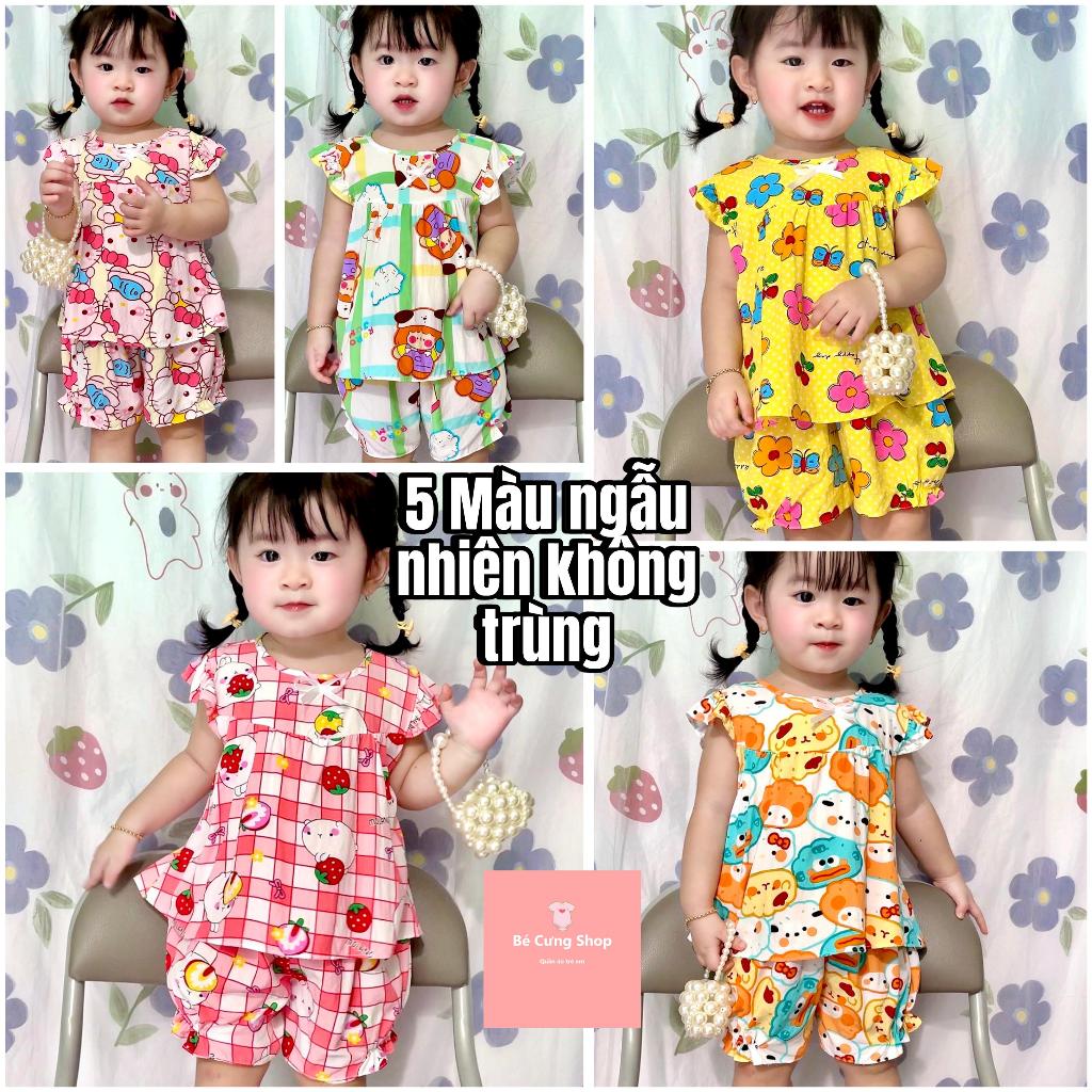 COMBO 5 bộ Quần áo Tole, lanh BÉ Gái| Size 1-16 cho bé 5-57kg | Đã trừ hao rộng