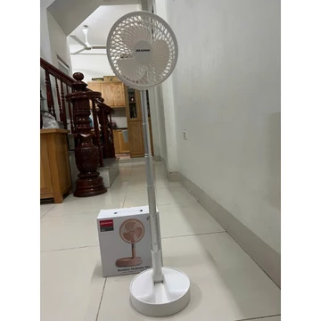 Quạt tích điện Drapow DF02 có thể làm quạt bàn, quạt cây, gấp gon, pin khỏe, quạt khỏe chạy êm