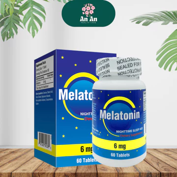Viên uống Melatonin Nu-Health giúp điều hòa giấc ngủ, giảm căng thẳng, ngủ ngon 😴 - Hộp 60 viên