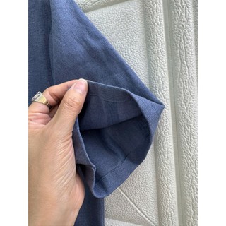 Áo Linen cổ tròn gài nút cho nữ. JUNE LINEN. A41