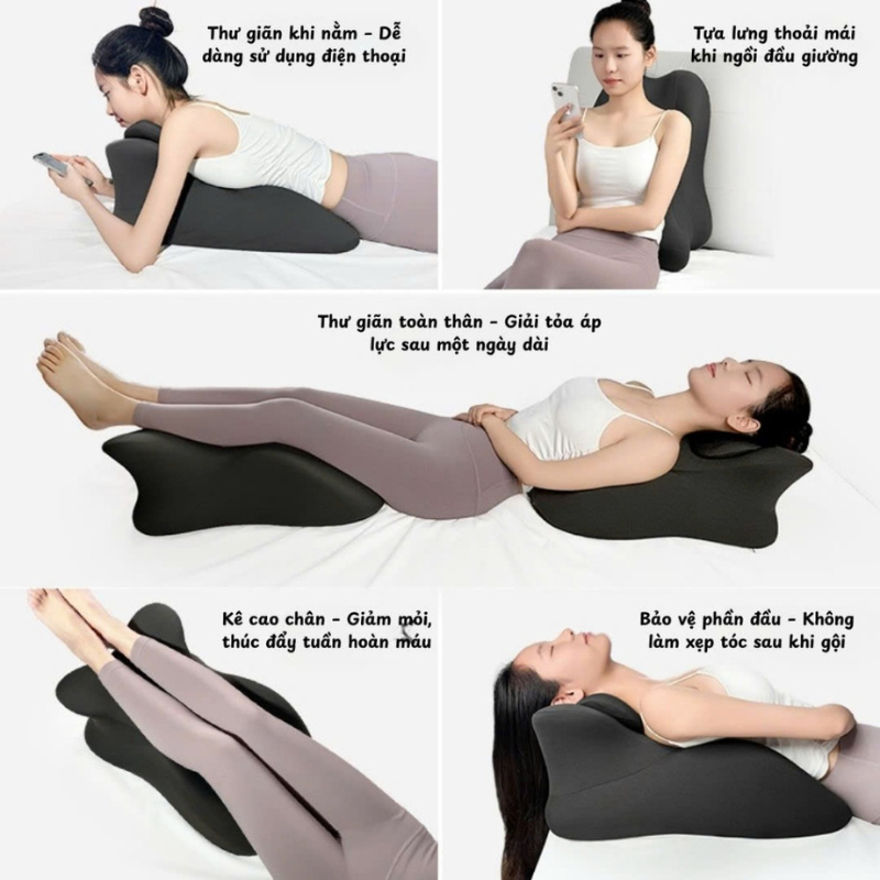 [GIAO HỎA TỐC 2H] Gối Tình Yêu Công Thái Học IV Grow Love – Massage Thư Giãn, Định Hình Chuẩn Tư Thế, Êm Ái