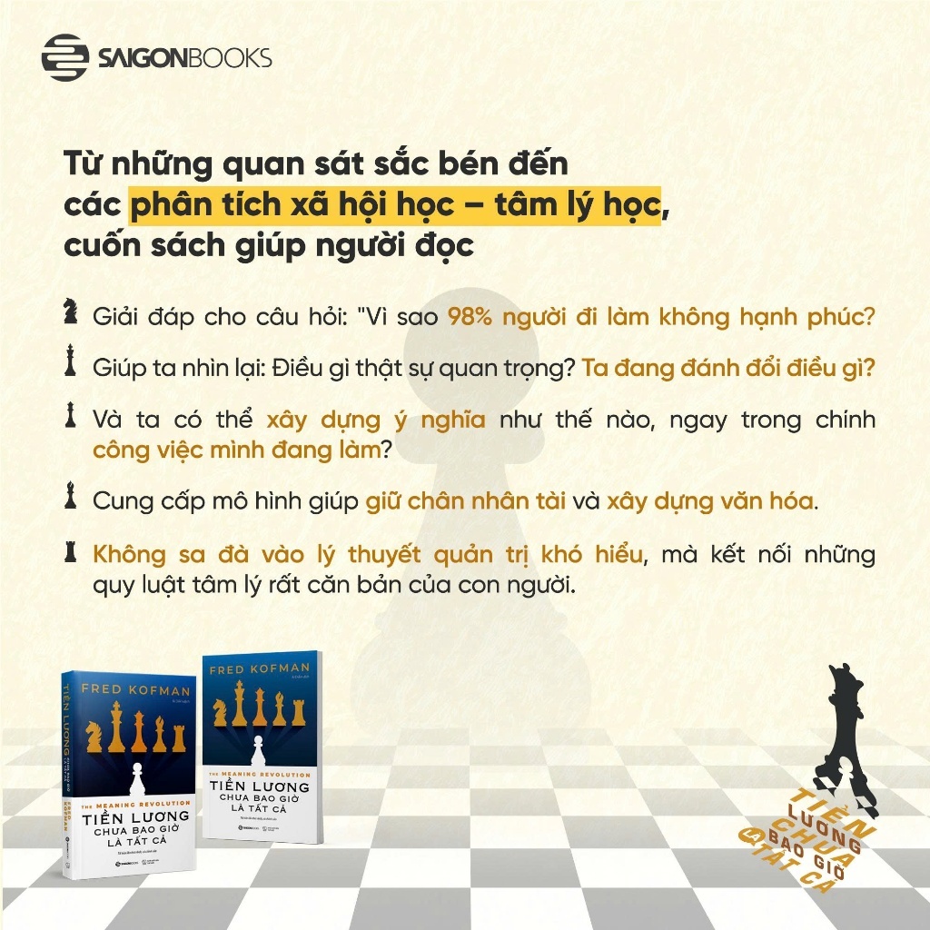 Sách - Tiền Lương Chưa Bao Giờ Là Tất Cả - Fred Kofman