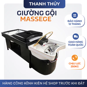 Giường Spa 3in1 Gội Đầu – Massage – Ngâm Chân Cao Cấp Kèm Bồn Sứ Cho Salon & Spa