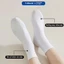 Tất cổ cao Trắng Trơn, Tất Nam Nữ, Tất Mùa Đông, Vớ Cotton Phong Cách Đơn Giản, Thấm Hút Mồ Hôi