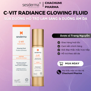Sữa Dưỡng Làm Sáng Da Sesderma C-VIT Radiance Glowing Fluid 50ml – Dưỡng Ẩm & Chống Oxy Hóa