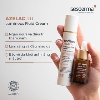 Sữa Dưỡng Làm Sáng Da Sesderma Azelac RU Luminous Fluid Cream 50ml – Tích Hợp Chống Nắng
