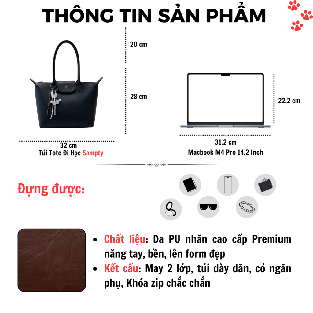 [TẶNG KÈM CHARM] - Túi Tote Da Loang 𝐒𝐚𝐦𝐩𝐭𝐲 Phong Cách Bad Streetwear, Size Lớn Đựng Laptop 14Inch