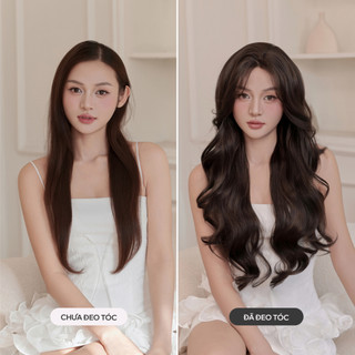 Tóc Giả Nguyên Đầu Dệt Kim CAPELLI Xoăn Sóng Shanghai Wig