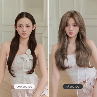 Tóc Giả Nguyên Đầu Dệt Kim CAPELLI Xoăn Lơi Mái Bay Alina Wig