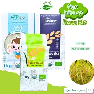 Gạo hữu cơ - gạo trắng ST25 HaSaBio, Hoa Nắng - Ngôi Nhà Organic
