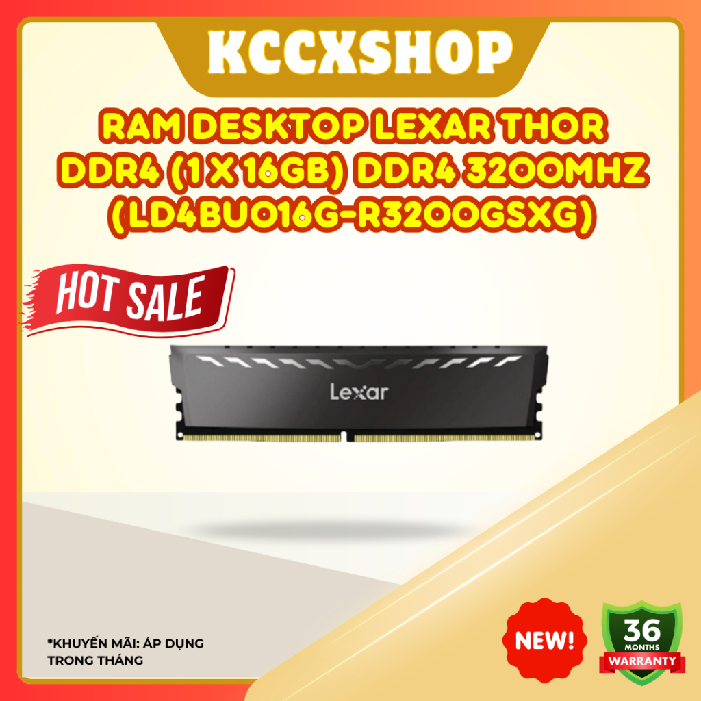 RAM Lexar THOR DDR4 16GB 3200MHz – Hiệu năng mạnh, độ bền cao, nâng cấp ...
