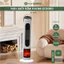 Quạt sưởi gốm QCOOKO, máy sưởi gốm công suất 2200W làm nóng nhanh chỉ 3s mô phỏng giả ngọn lửa