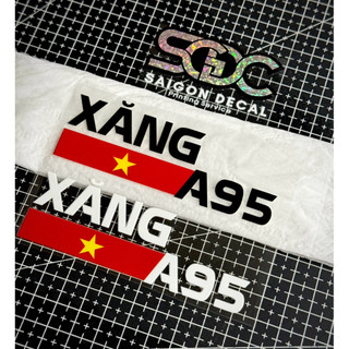 Tem Sticker DTF Logo Tròn Tôi Yêu Việt Nam - Cờ Việt Nam A95 |SGDC - 1 Cái/Cặp|