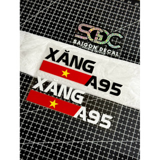 Tem Sticker DTF Logo Tròn Tôi Yêu Việt Nam - Cờ Việt Nam A95 |SGDC - 1 Cái/Cặp|