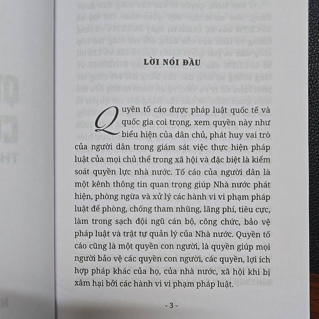 Sách - Quyền tố cáo của công dân theo pháp luật Việt Nam