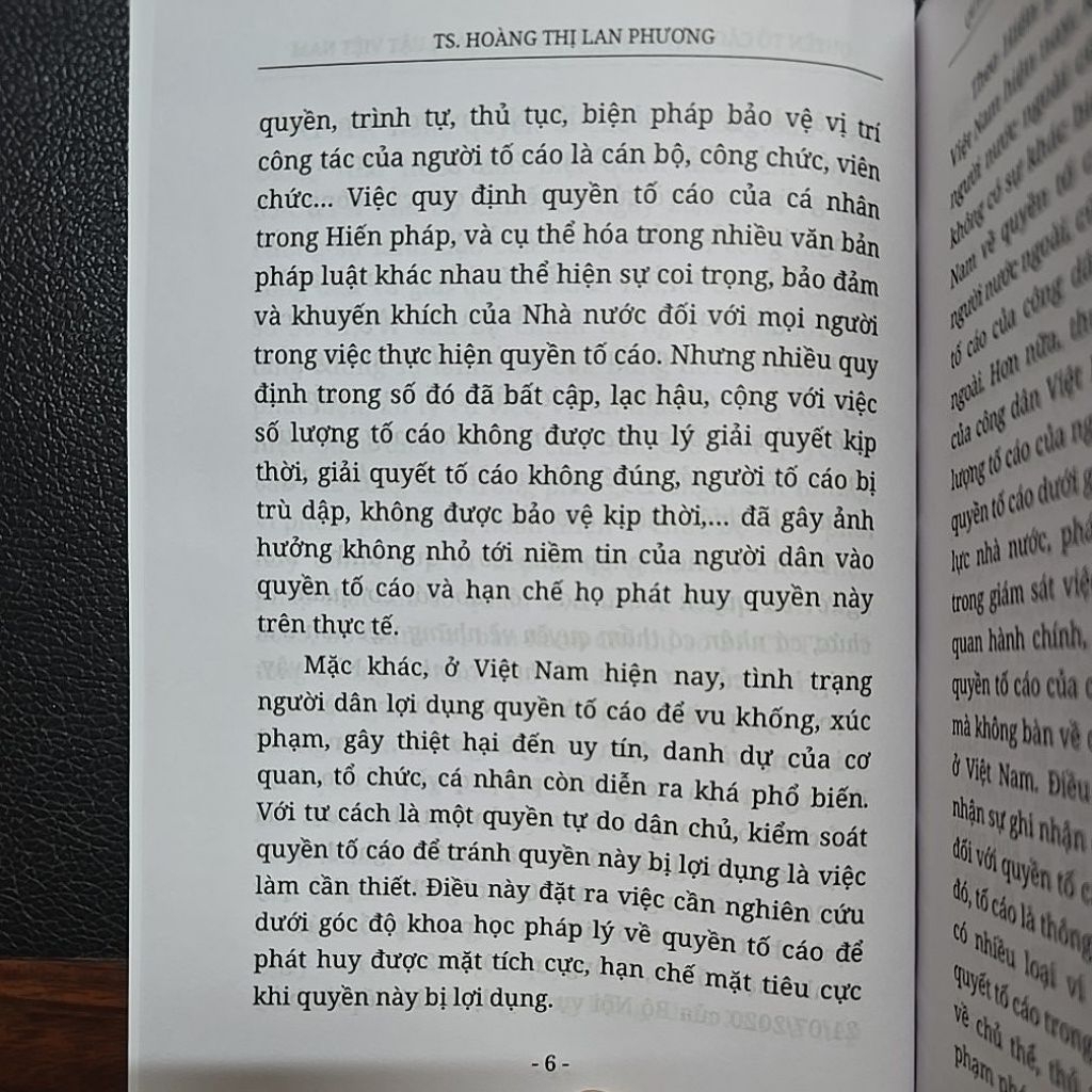 Sách - Quyền tố cáo của công dân theo pháp luật Việt Nam
