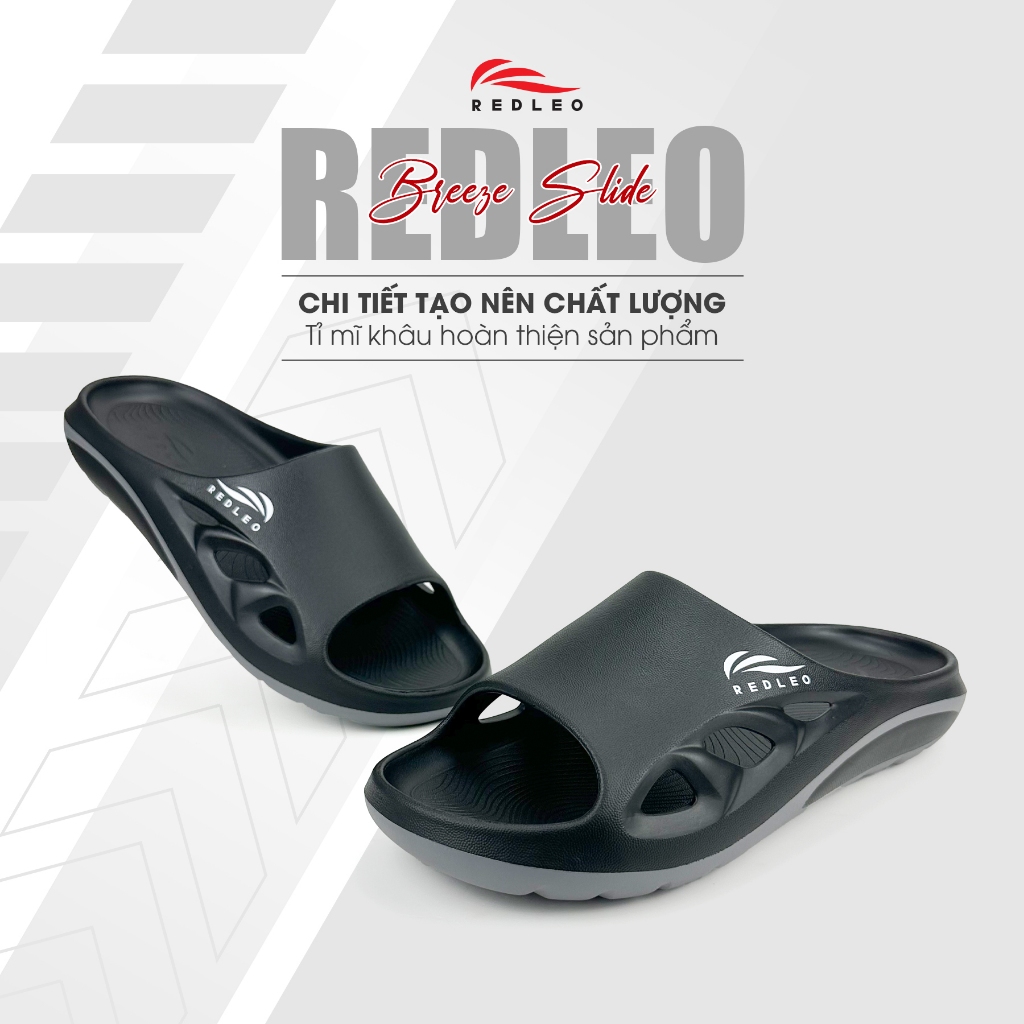 Dép bảng ngang REDLEO Breeze Slide RL50 – Siêu nhẹ, EVA nguyên sinh bền bỉ, form chuẩn bàn chân Việt