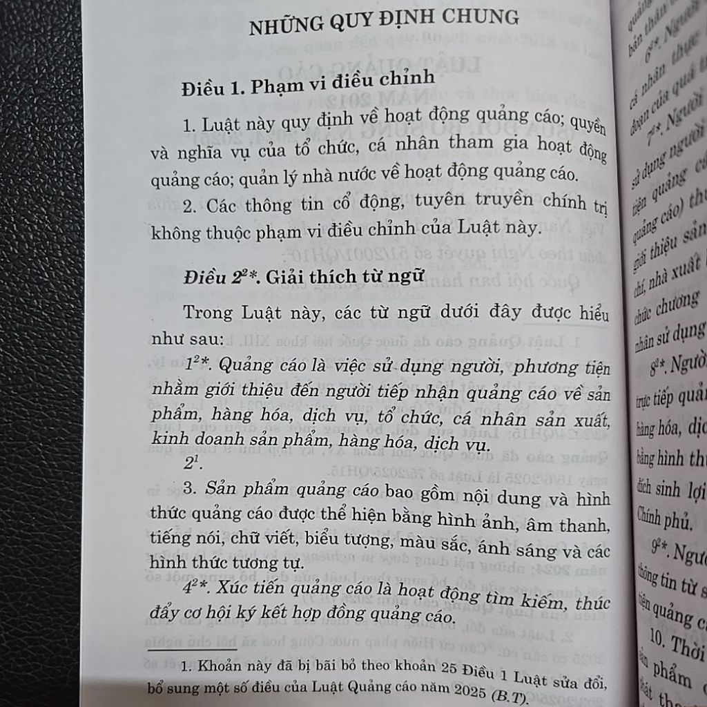 Sách - Luật quảng cáo (NXB Chính trị quốc gia sự thật)