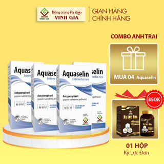 [Combo Anh Trai] Mua 4 hộp Lăn Khử Mùi cho Nam AQUASELIN Extreme For Men + Tặng 01 hộp Kỳ Lực Đơn